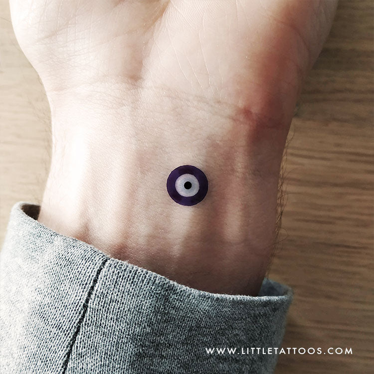 Nazar Evil Eye Temporary Tattoo - Set of 3 – Little Tattoos